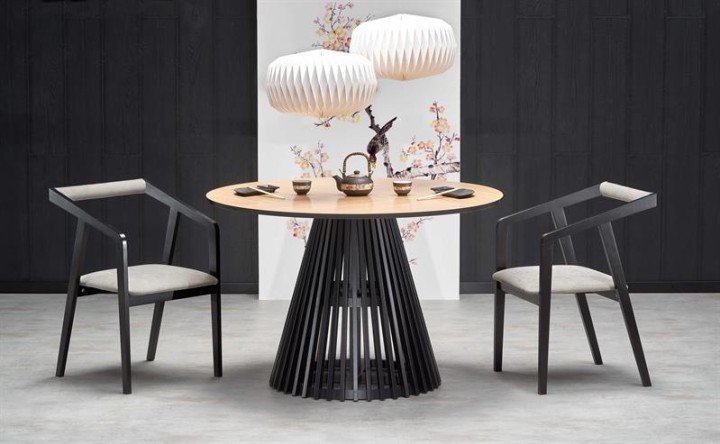 Стіл MIYAKI HALMAR Дуб / Чорний